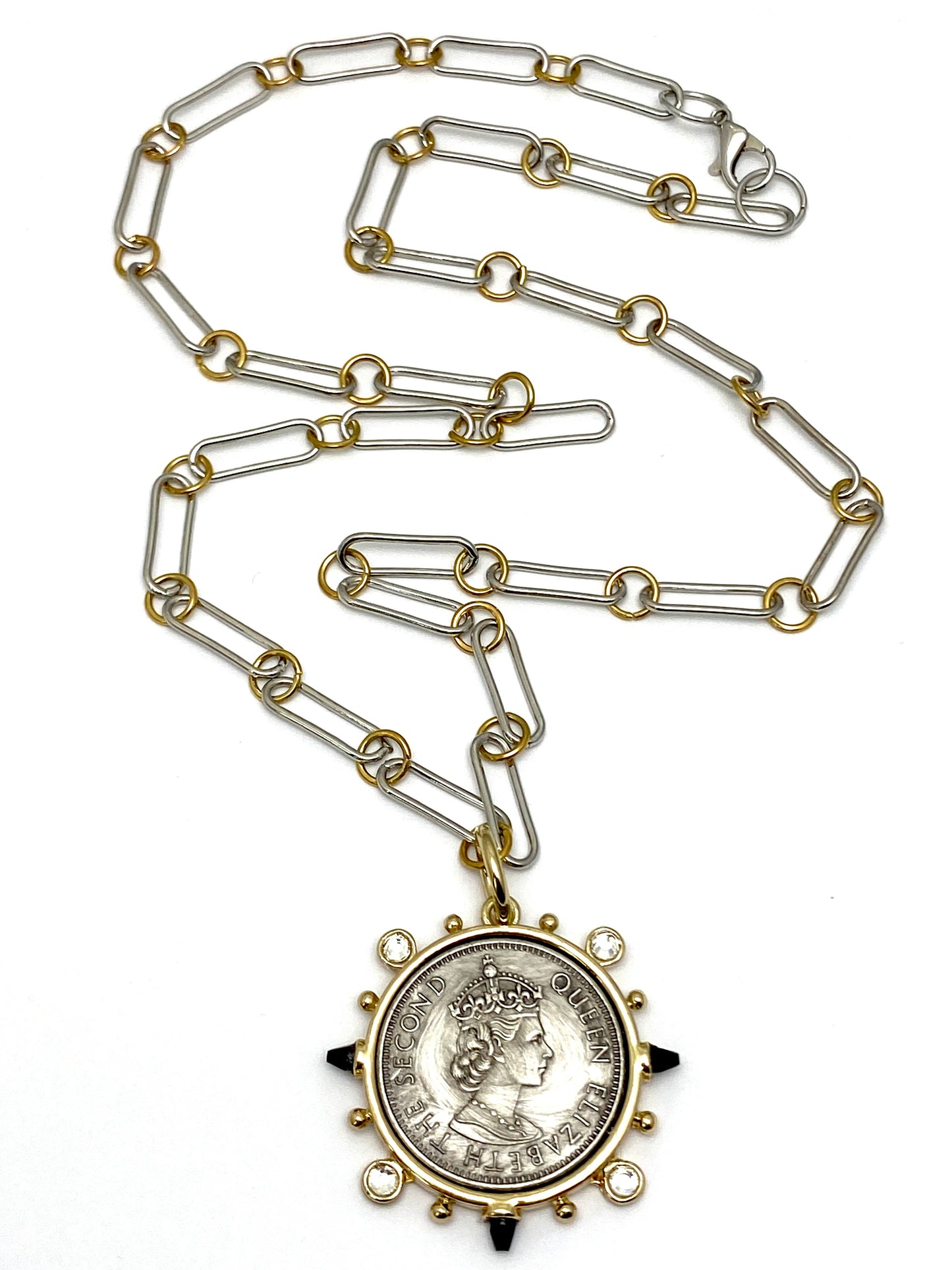 Queen Elizabeth II Coin Necklace