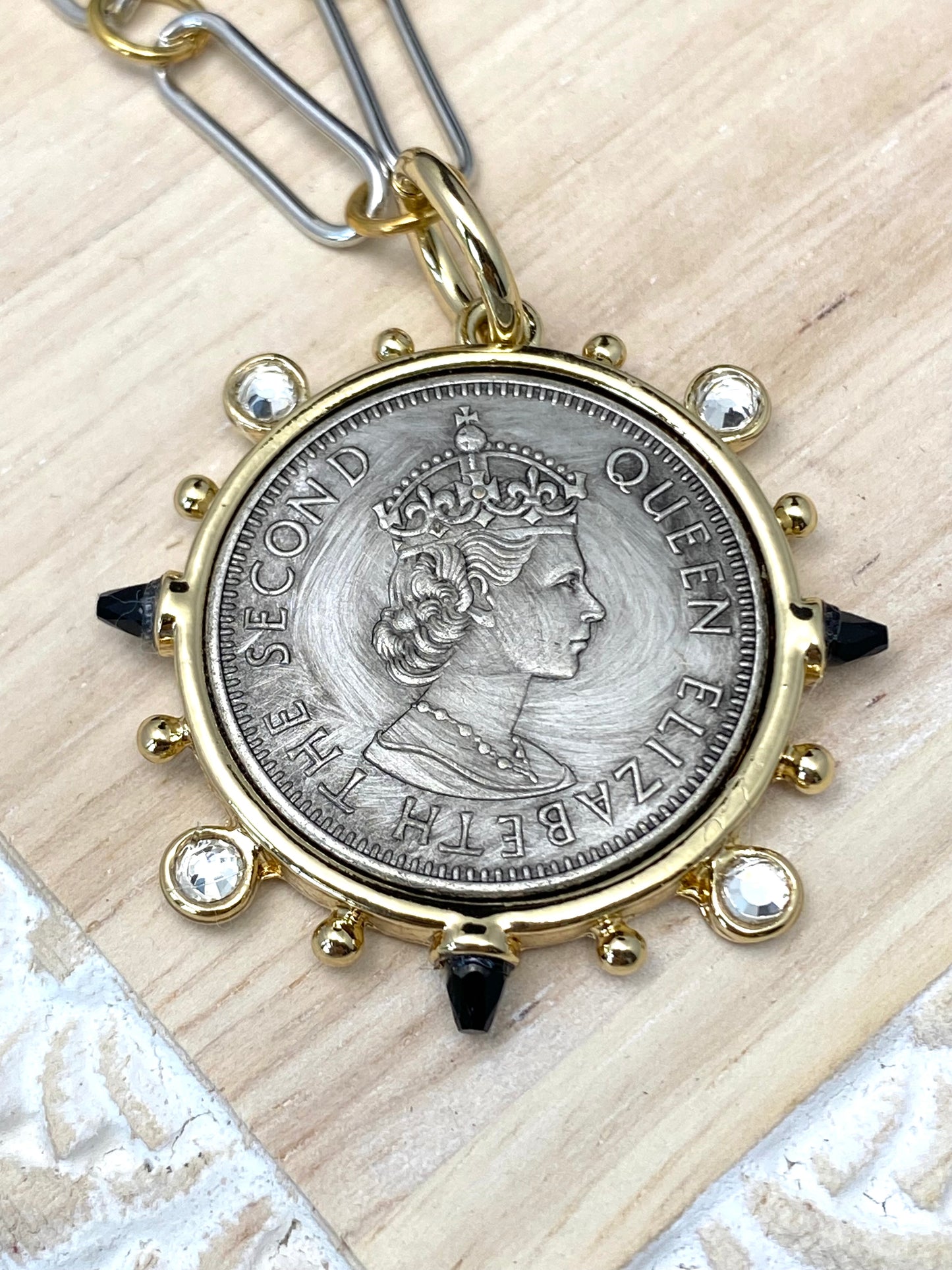 Queen Elizabeth II Coin Necklace