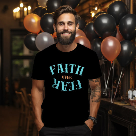 Faith Over Fear Tee (Turquoise)
