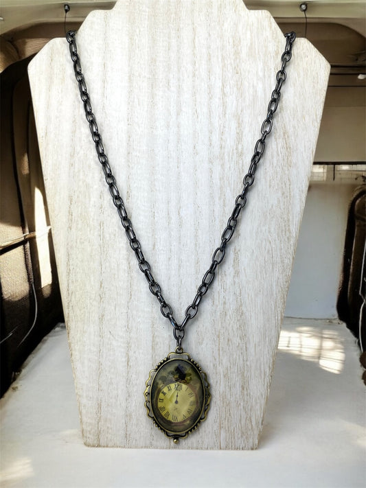 Black Chain Midnight Necklace