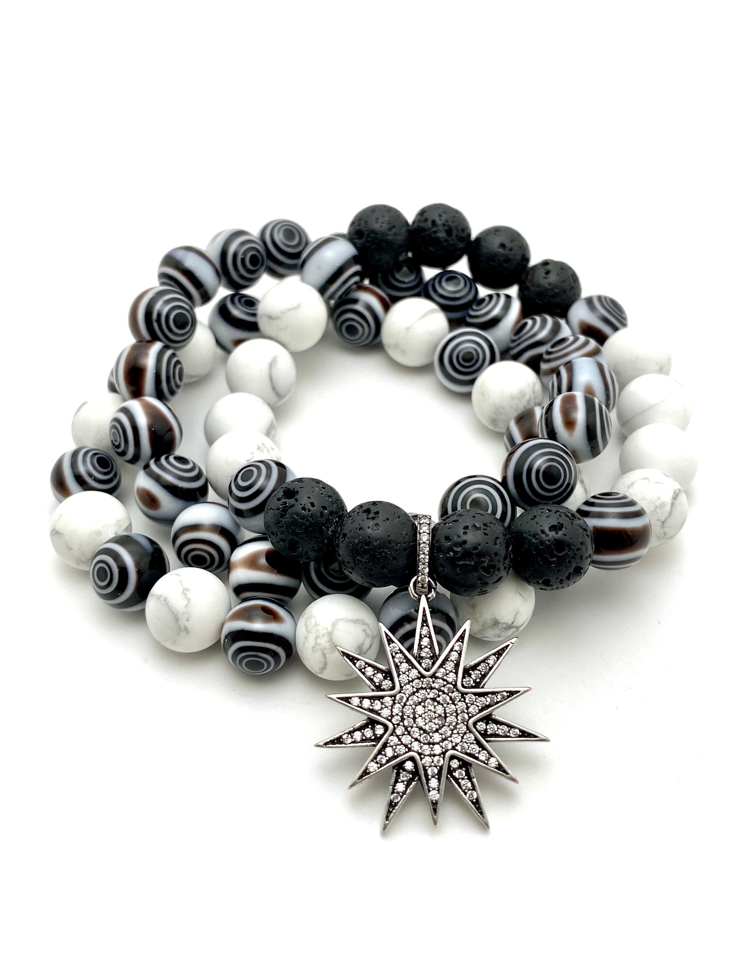 Pave Star Bracelet Set