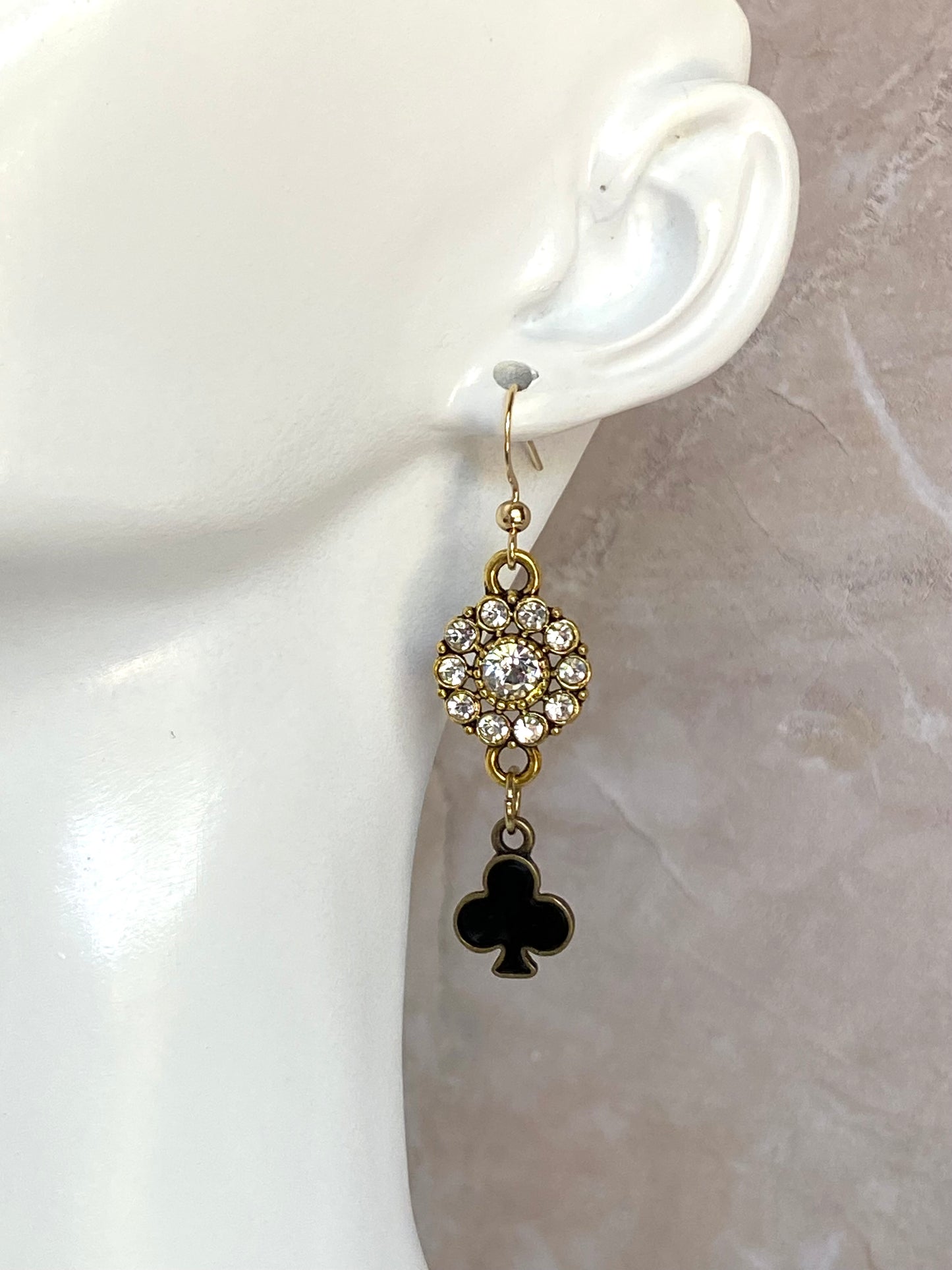 Rhinestone Charm Earrings