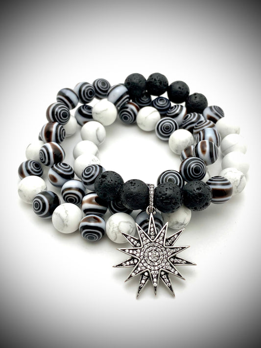 Pave Star Bracelet Set