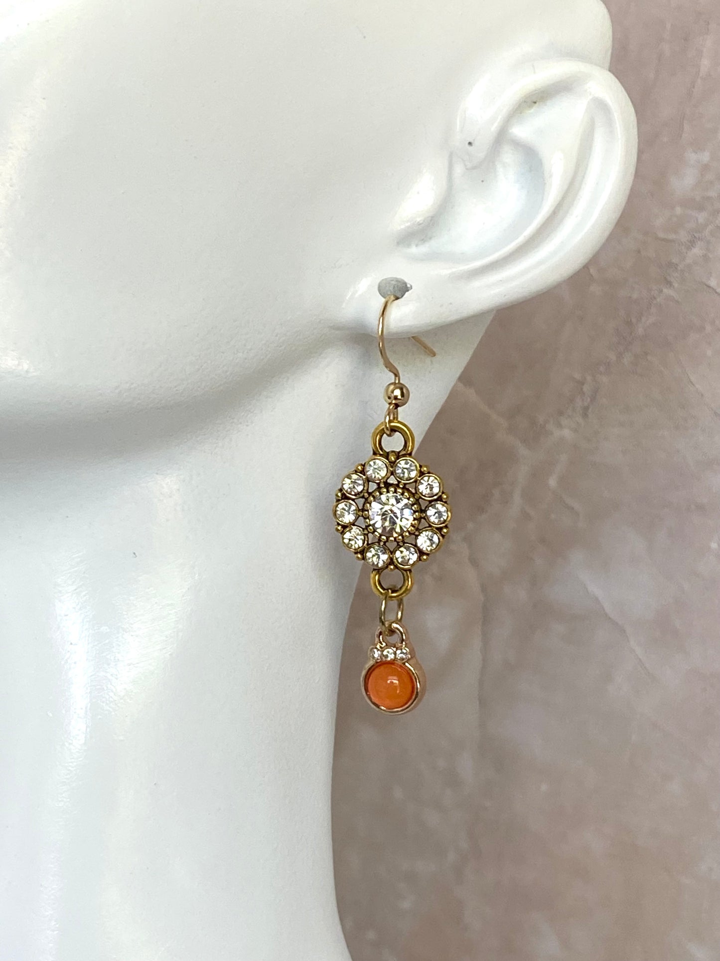 Rhinestone Charm Earrings