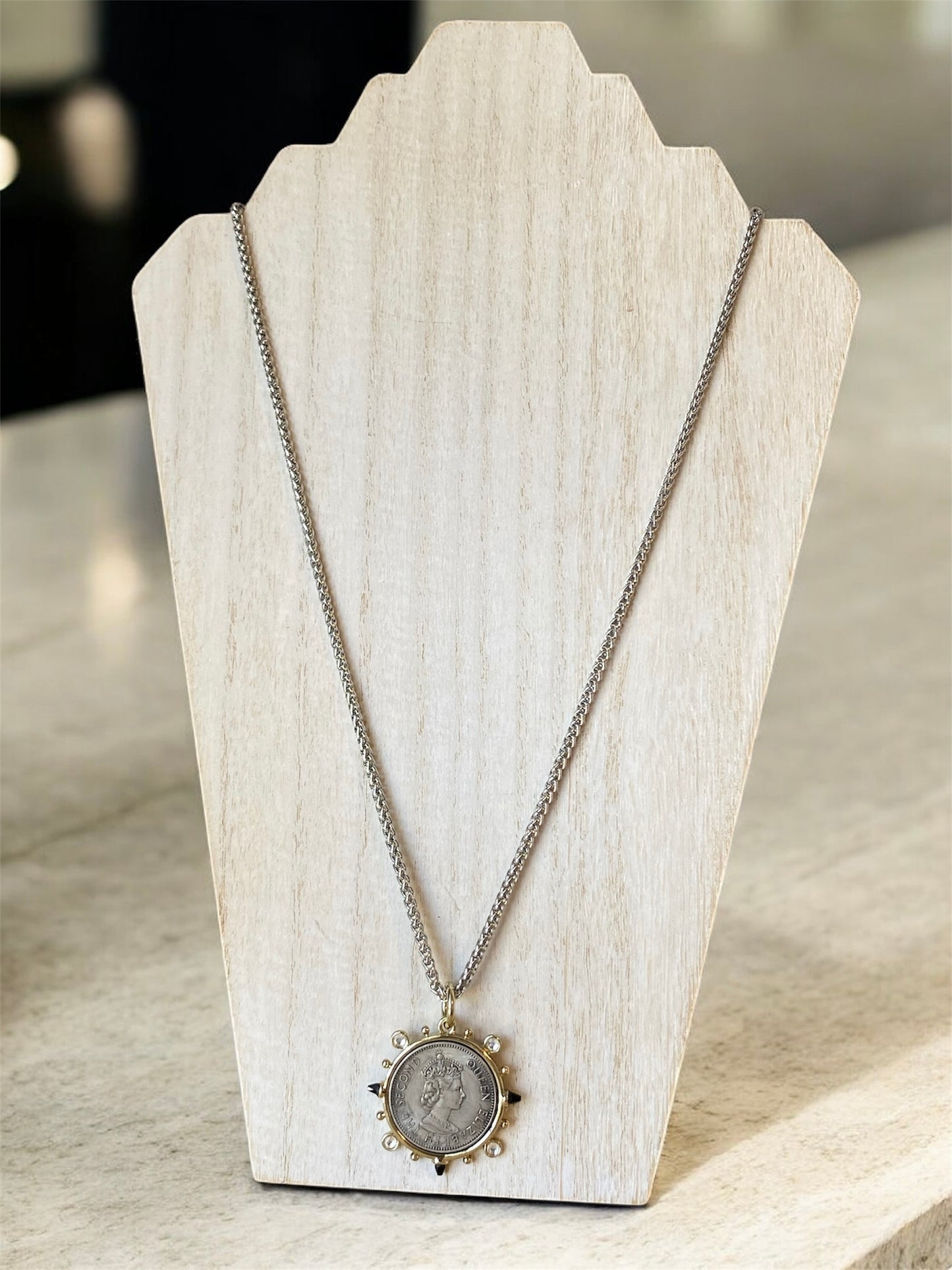 Queen Elizabeth II Coin Necklace