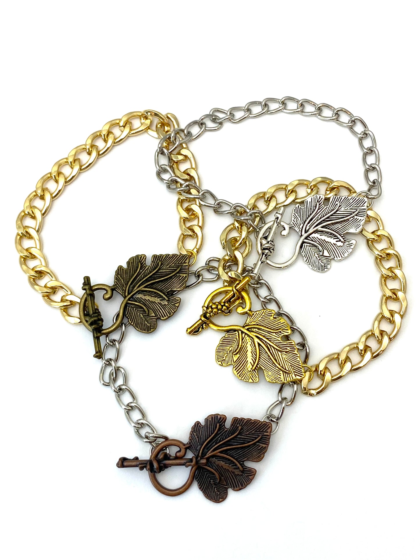 Leaf Clasp Bracelet