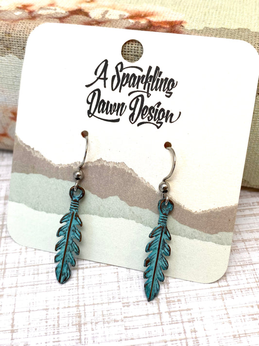 Palm Leaf Earrings