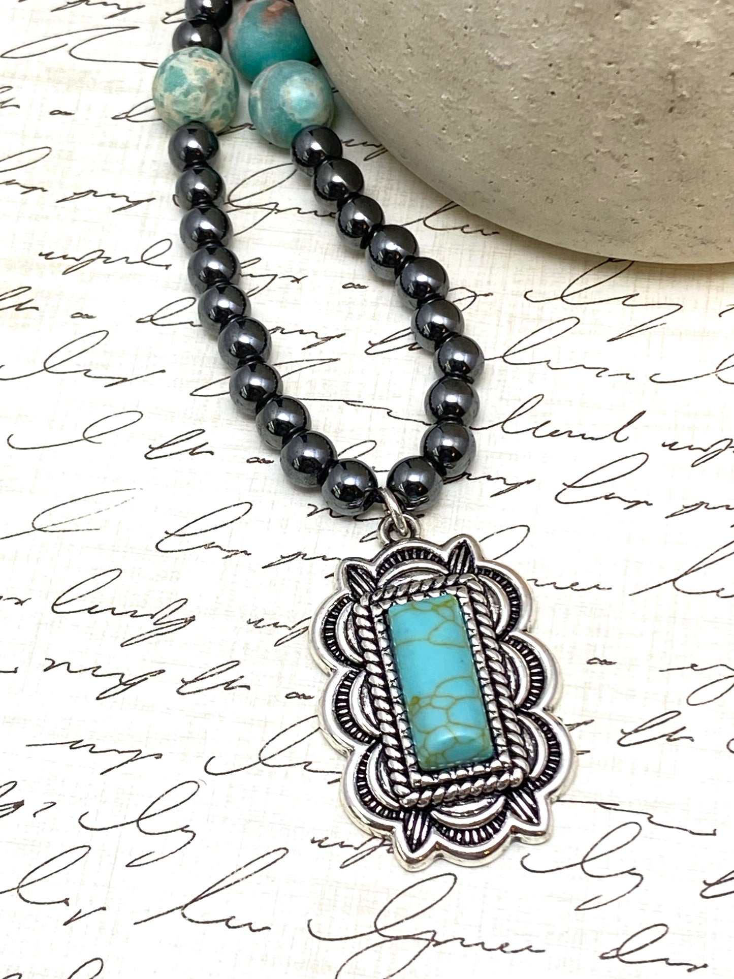 Gravity - Hematite Bead Necklace
