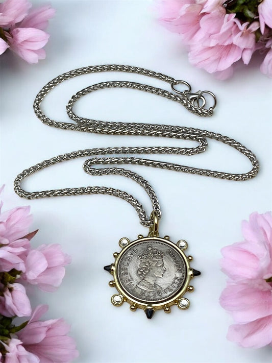 Queen Elizabeth II Coin Necklace