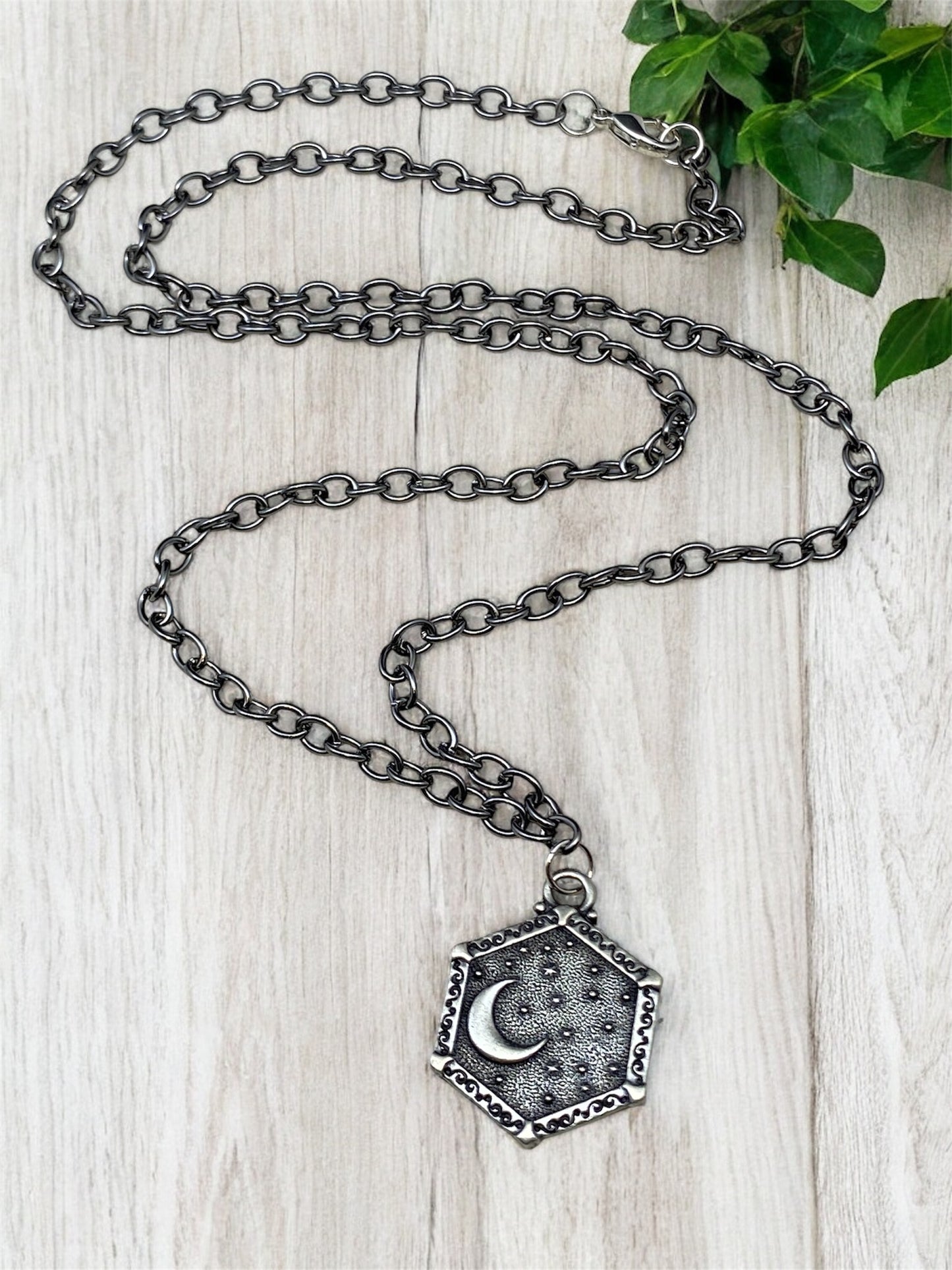 Heavenly Lights Necklace - Black Cable Chain