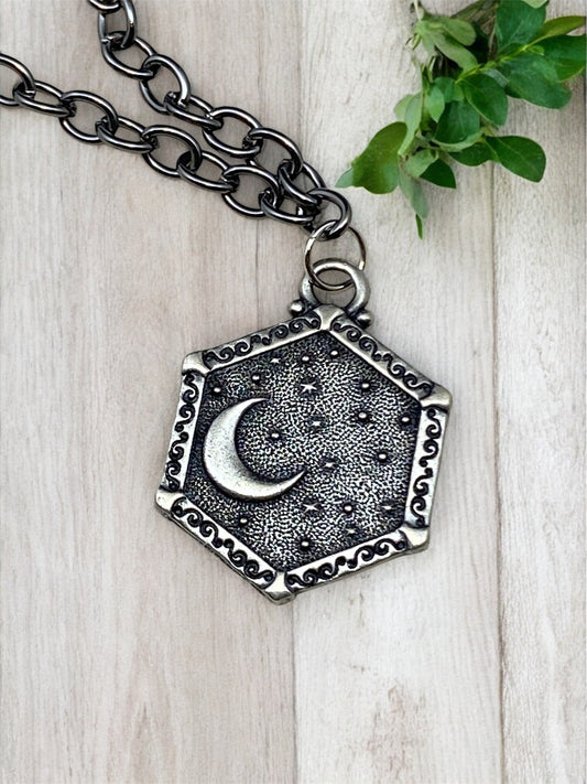 The Heavenly Lights Necklace - Black Cable Chain