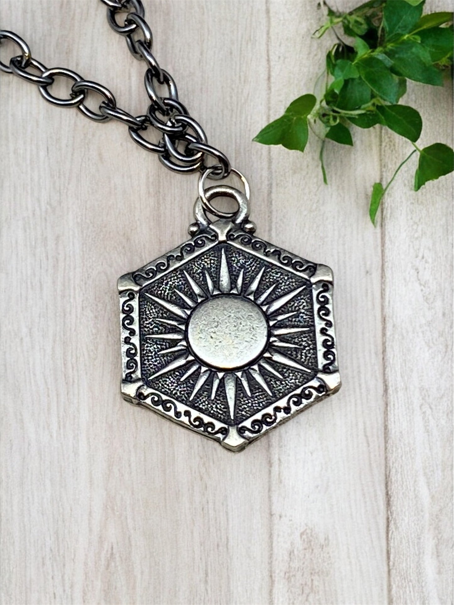 Heavenly Lights Necklace - Black Cable Chain