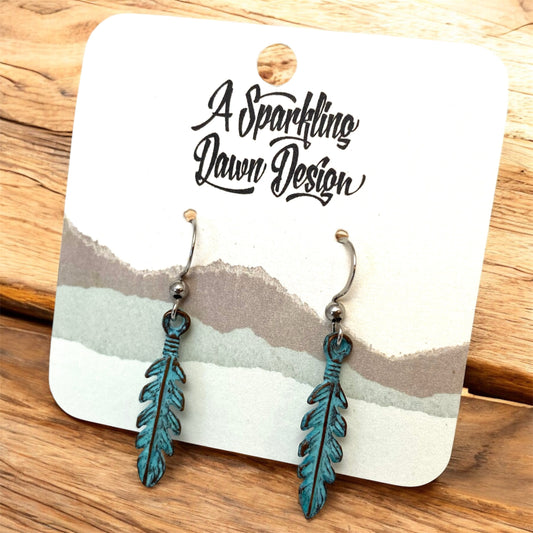 Palm Leaf Earrings