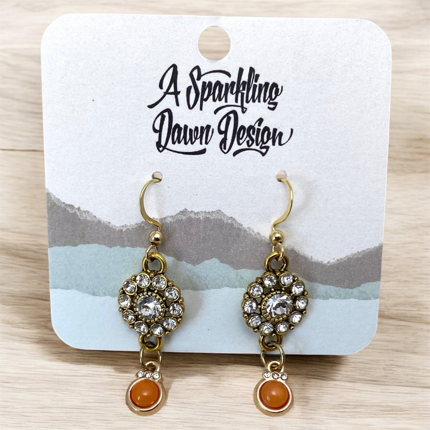 Tangerine Orange Earrings