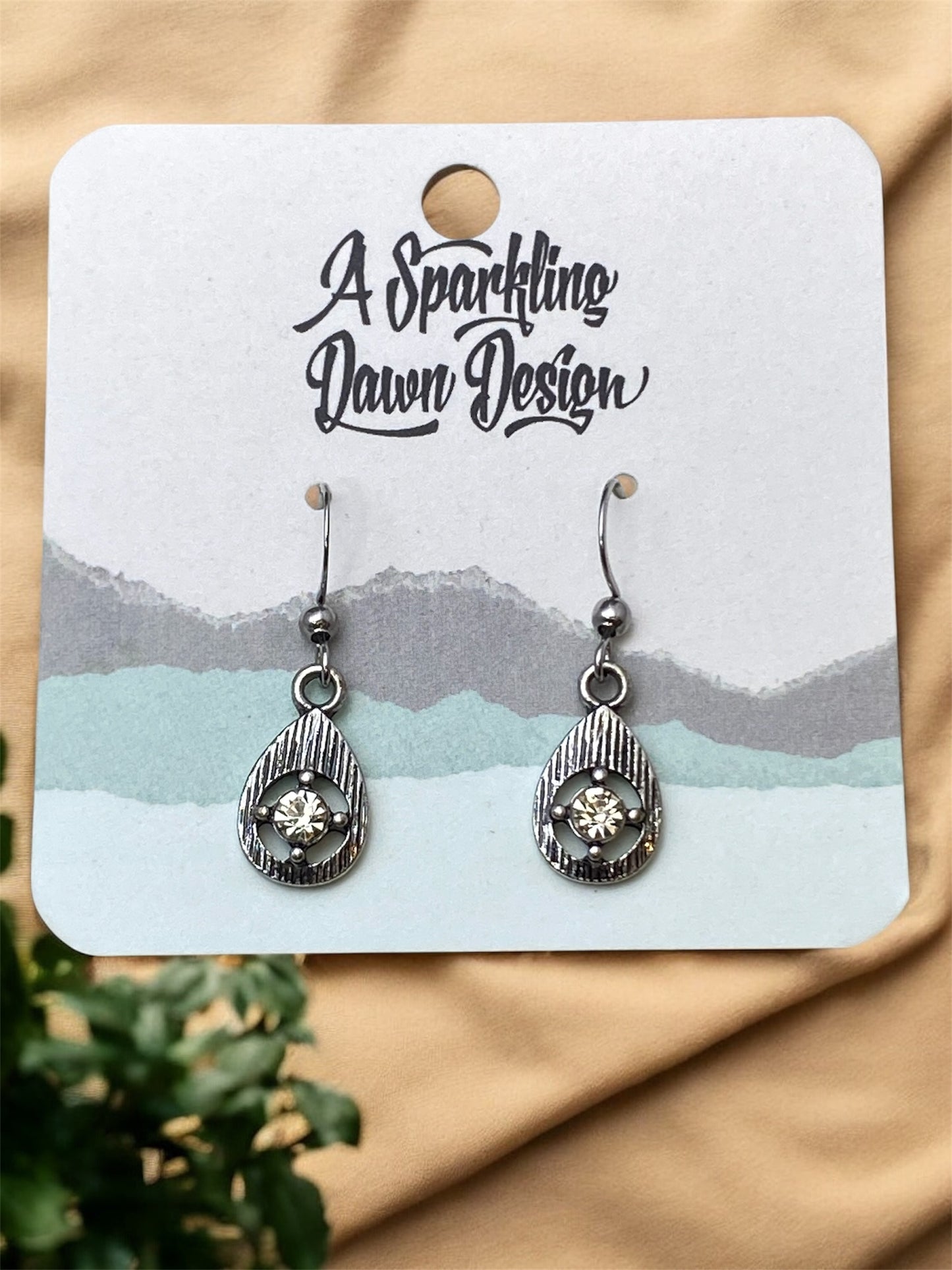 Rhinestone Charm Earrings