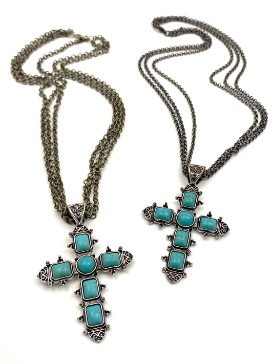 Chain cross necklace