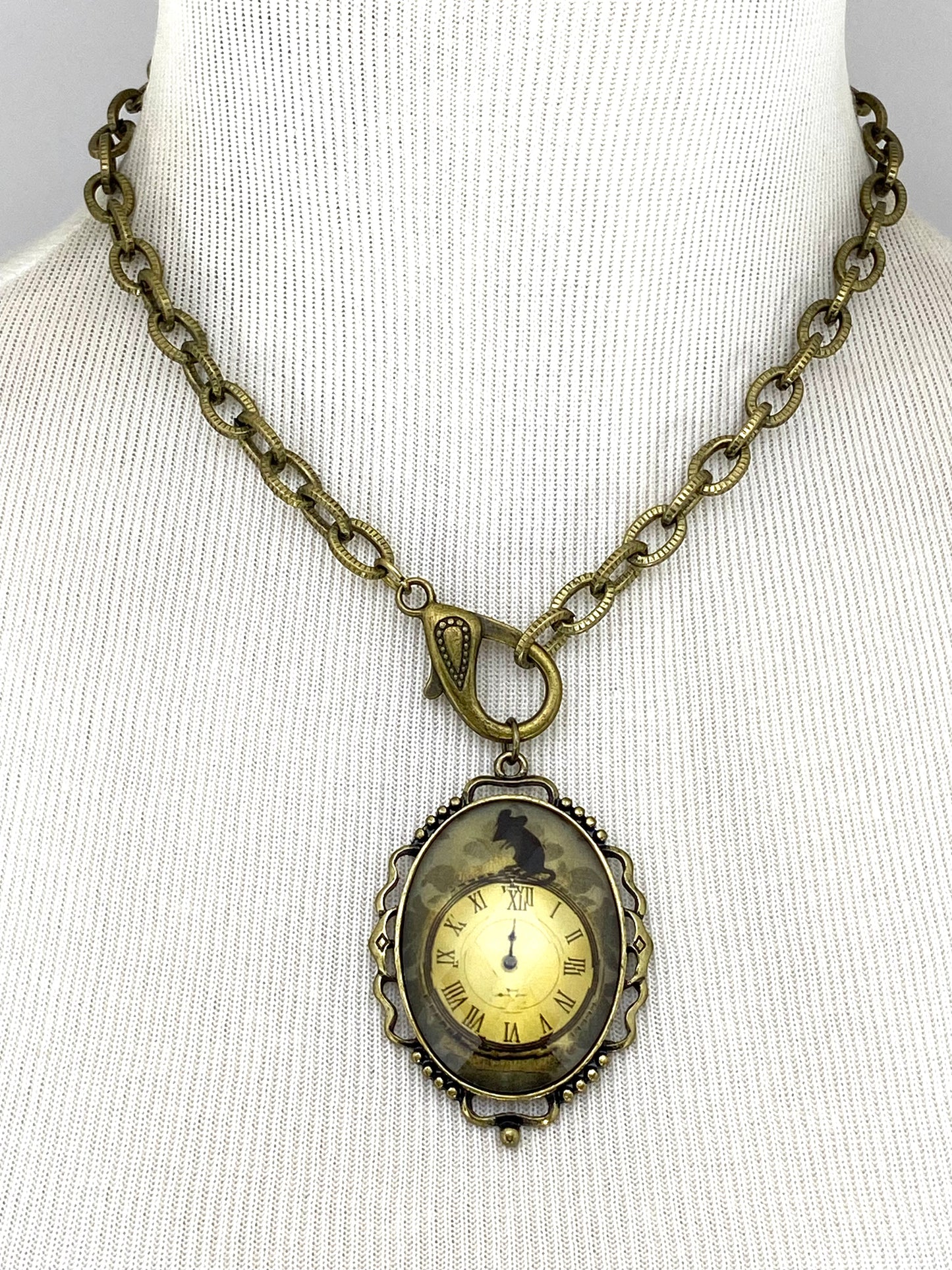 Prism Clock Necklace