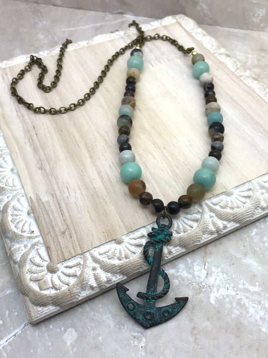 Drop Anchor Necklace